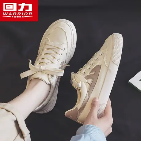 回力女鞋帆布鞋女2023年秋季新款小白鞋女爆款百搭休闲运动板鞋子商品大图
