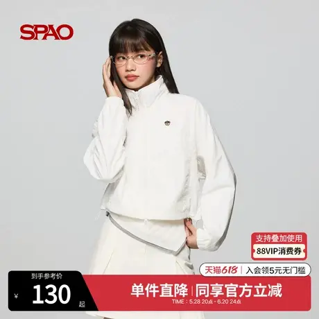SPAO韩国同款2025年春季新品女士通勤基础款休闲短外套SPJJF23G01图片