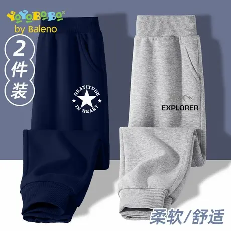 班尼路童装YBB系列男童运动裤秋季新款儿童休闲卫裤男孩宽松长裤图片
