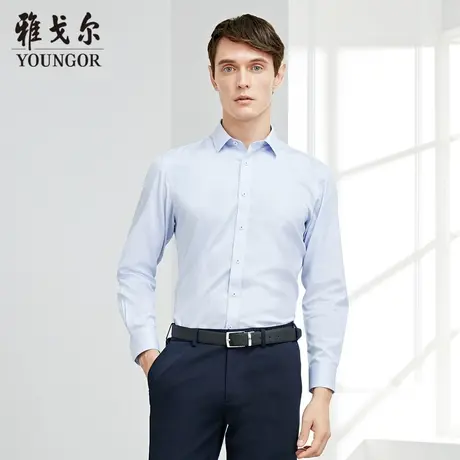 雅戈尔奥莱 商场同款男士衬衫秋冬新款官方商务免烫长袖衬衫男商品大图