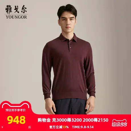 【商场同款】雅戈尔男士毛衫秋冬新款官方商务休闲套头毛衫男商品大图