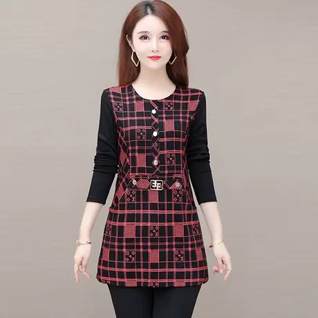 加绒加厚打底衫女秋冬季洋气新款2023中长款大码百搭上衣内搭长袖图片