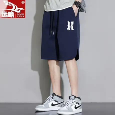 夏季薄款运动短裤男士夏天五分裤子男款宽松冰丝速干休闲中裤潮牌商品大图