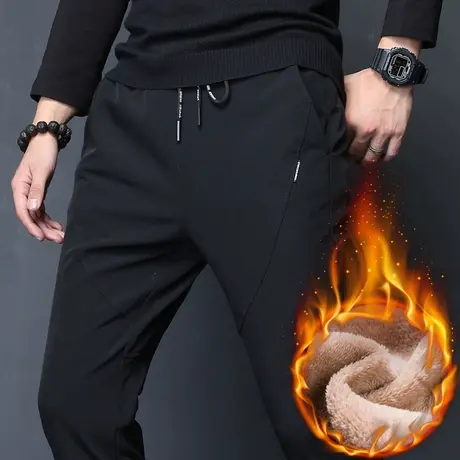 冬季冬裤男裤加绒裤运动长裤子男士休闲裤加厚保暖外穿秋冬款冬天商品大图