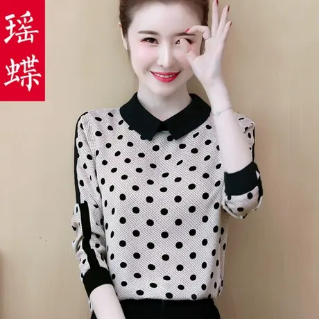 2023年新款内搭洋气蕾丝春秋季打底小衫长袖欧货上衣女装百搭t恤商品大图