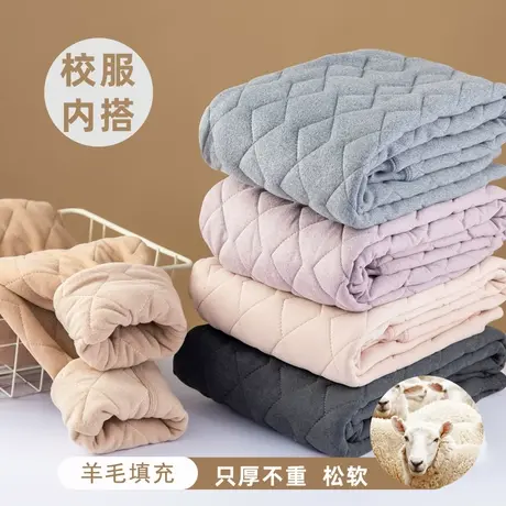 保暖裤女童初中生女孩大童加绒秋裤内穿三层加厚打底棉裤校服神器商品大图