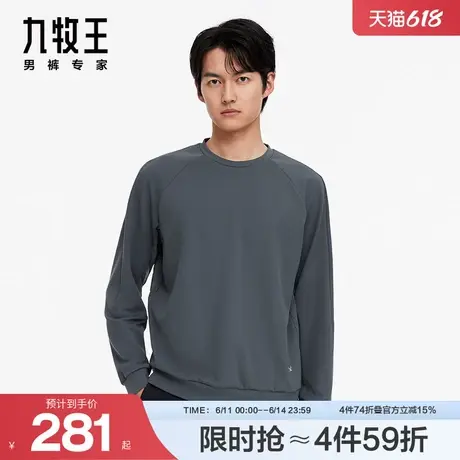 [快干系列]九牧王男装短袖T恤POLO24秋冬新吸湿速干休闲舒适上衣商品大图