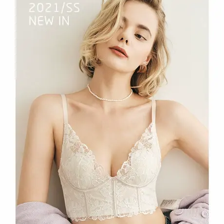 芬腾【大胸显小】女聚拢软钢圈薄杯内衣防下垂收胃文胸胸罩商品大图