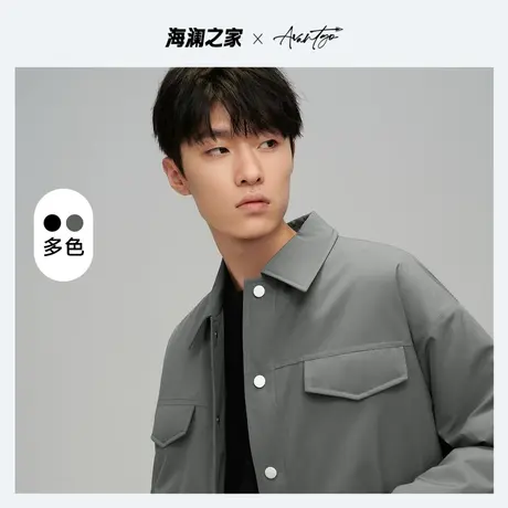 【翻领】HLA/海澜之家先锋系列棉衣秋冬加厚保暖有型工装夹克男图片