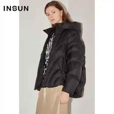 【百亿补贴官方直播】恩裳COVER冬艺术不规则几何绗线羽绒服商品大图