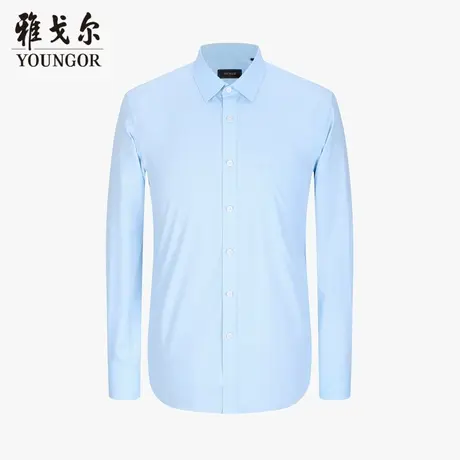 雅戈尔奥莱 商场同款男士长袖衬衫秋冬新款官方商务休闲长袖衬衫商品大图