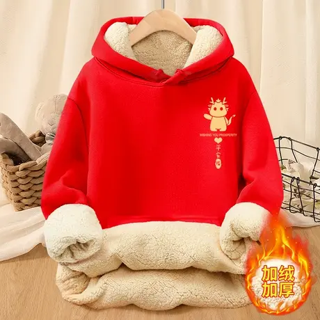羊羔绒连帽卫衣女冬季小个子冬装2023年新款秋冬加绒加厚上衣冬款图片