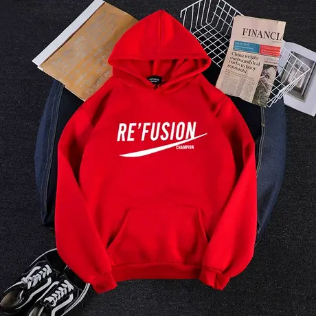 古着超火cec卫衣女秋冬宽松韩版网红港风ins加绒加厚连帽开衫外套图片