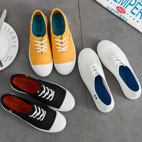 春秋季新款韩版低帮帆布鞋女鞋百搭文艺小白鞋透气布鞋女士休闲鞋商品大图