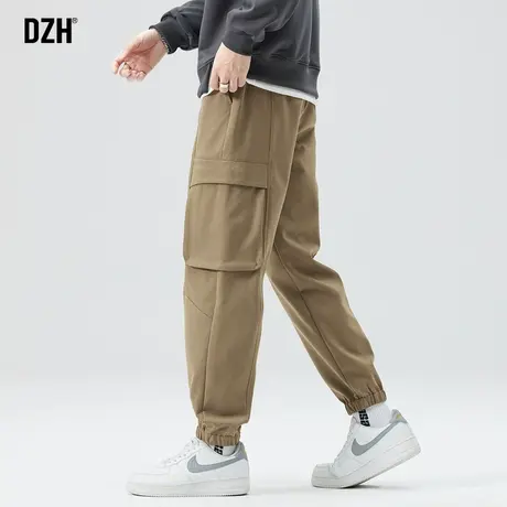 男士工装裤男春秋款束脚裤子2024年新款休闲裤美式高街潮牌伐木裤商品大图