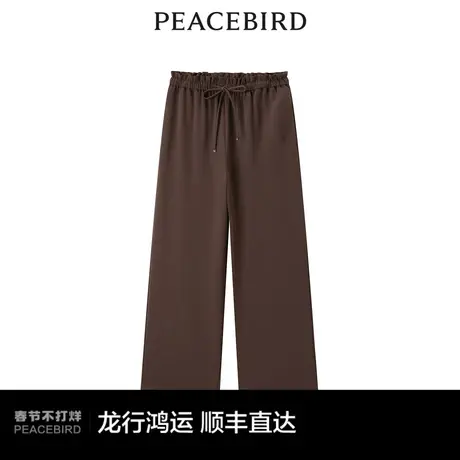 【商场同款】太平鸟女装2024年春季新款系带垂感裤A1GBE1506图片