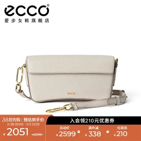 ECCO爱步包包女 新款真皮单肩包时尚通勤手提包 中号方包9107778商品大图