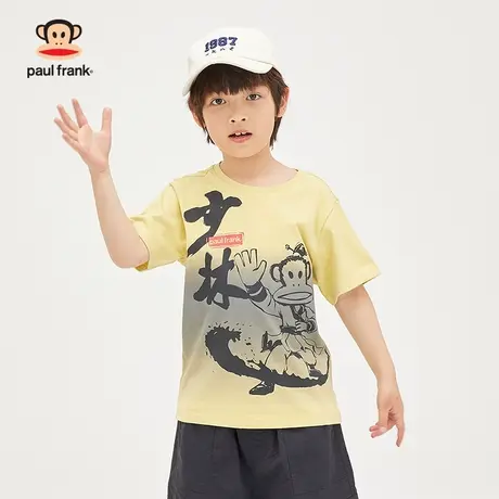 大嘴猴童装男童短袖t恤2023年夏季新品半袖中大儿童纯棉上衣体恤商品大图