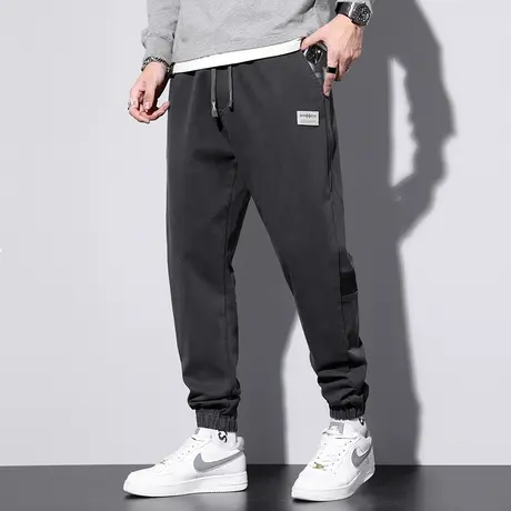 休闲长裤子男士2023新款秋季九分运动裤宽松潮流百搭小脚束脚卫裤商品大图