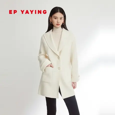 【澳洲纯羊毛】EP雅莹女装 纯羊毛双面呢短大衣外套 2023秋冬商品大图
