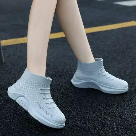 2023新款时尚雨靴女款雨天防水成人防滑水鞋雨鞋耐磨网红爆款胶鞋商品大图