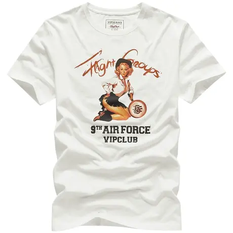 VIP短袖T恤男夏季纯棉休闲打底衫男装潮流潮牌韩版半袖体恤上衣服商品大图