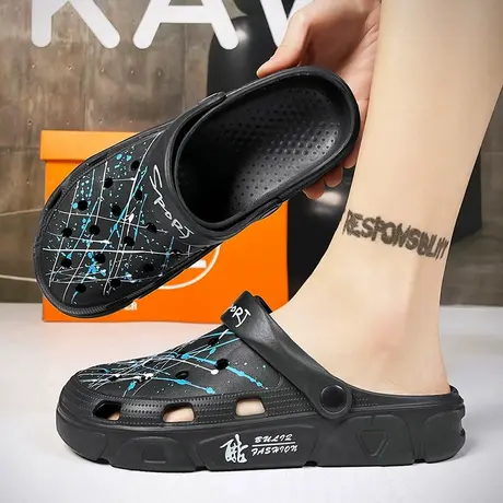 雨鞋男款夏季时尚钓鱼水鞋厨房防滑鞋雨天男鞋劳保胶鞋洗车工作鞋商品大图