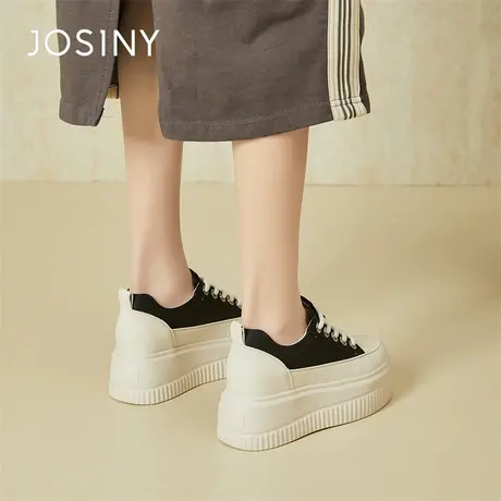 Josiny/卓诗尼板鞋2024新款春季爆款轻便百搭平底显腿长休闲鞋子商品大图