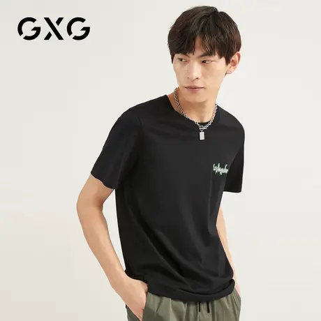 GXG男装 2022夏季时尚男士短袖针织T恤GB144078CV图片