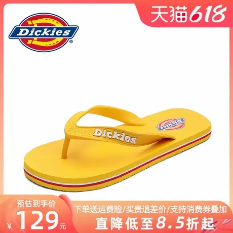 Dickies拖鞋男2025新款夏季休闲外穿沙滩防滑耐磨夹趾男士人字拖商品大图