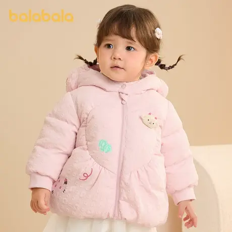 巴拉巴拉婴儿羽绒服女童冬季短款外套造型2025新款萌商品大图