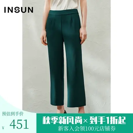 恩裳2023夏款新款时尚流行通勤西服裤经典阔腿女士休闲裤图片