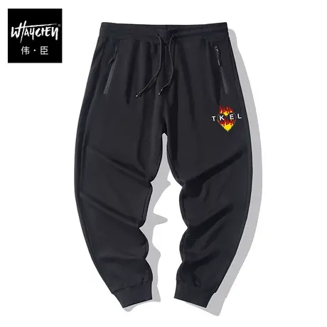 伟臣潮牌大码男装秋冬新品加厚加绒休闲裤男胖子加肥加大肥佬卫裤商品大图