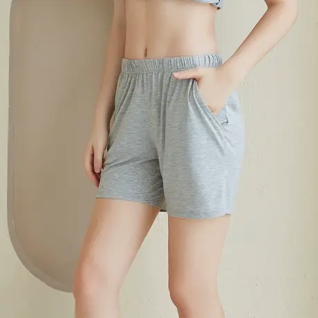 可外穿女夏薄款莫代尔打底内搭短裤透气吸汗宽松大码睡裤家居短裤商品大图