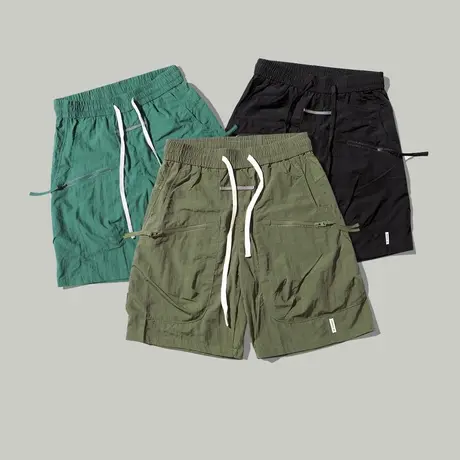 冰丝工装短裤男士夏季薄款休闲宽松机能潮流五分裤子男生直筒中裤商品大图