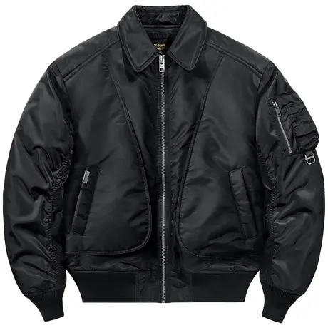 VIP翻领棉衣男冬季加厚飞行夹克宽松美式高街设计感工装棉服外套商品大图