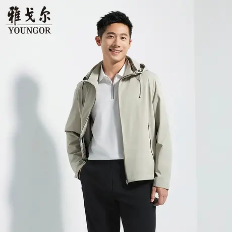 【商场同款】雅戈尔男士夹克春季新款官方商务休闲单夹克外套男商品大图