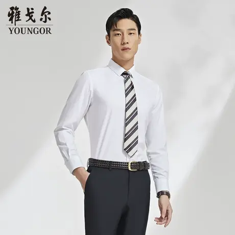 雅戈尔奥莱 男装秋季新品商务休闲免烫易打理长袖衬衫男商品大图