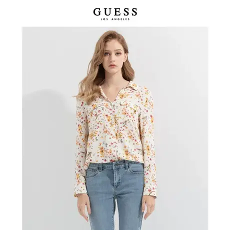【38上新季】GUESS女士浪漫碎花园艺衬衫商品大图