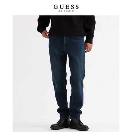 【38上新季】GUESS 男士美式复古修身直筒显瘦百搭牛仔裤图片