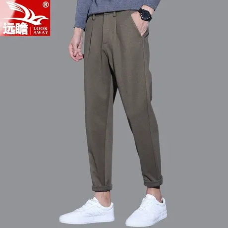 2023休闲裤男冬季宽松工装九分裤韩版潮流百搭秋冬男士小脚长裤子商品大图