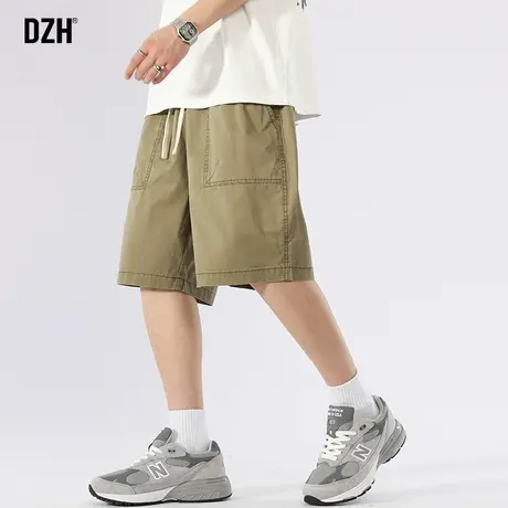 男士五分裤男夏季潮牌美式纯棉工装短裤男款2023新款外穿运动裤子商品大图