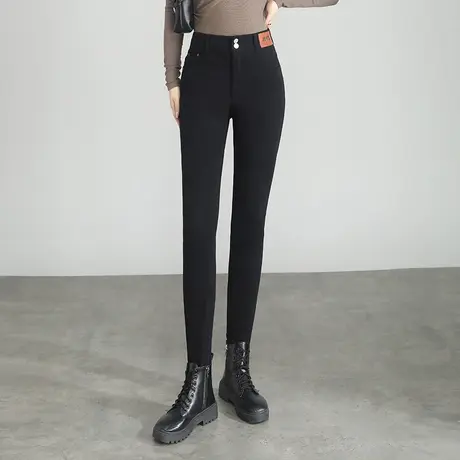 黑色小脚牛仔裤女2023秋季新款高腰显瘦弹力紧身百搭外穿铅笔裤子商品大图