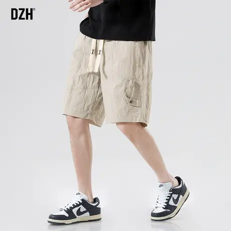 男士速干短裤男夏季外穿休闲裤子2023新款五分裤潮牌沙滩裤5分裤商品大图