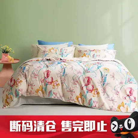 富安娜家纺纯棉全棉床上四件套床上四件【断码清】商品大图