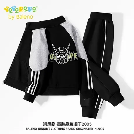 班尼路YBB系列男童运动套装春秋款男大童撞色运动服儿童秋季衣服商品大图