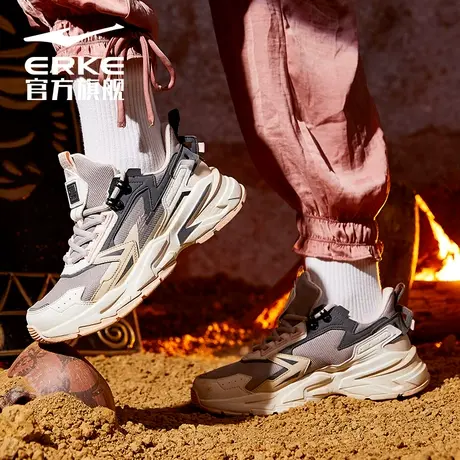 浔系列刑天--鸿星尔克惊鸿2.0女缓震型跑鞋撞色防滑酷女孩运动鞋商品大图