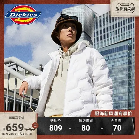 Dickies 秋冬 工装 压纹羽绒服 男女保暖外套上衣棉袄图片