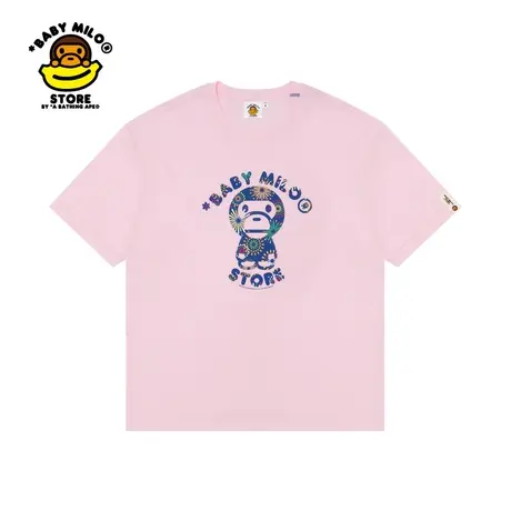 BABY MILO STORE春夏卡通小猴印花舒适可爱短袖T恤0420XXK商品大图