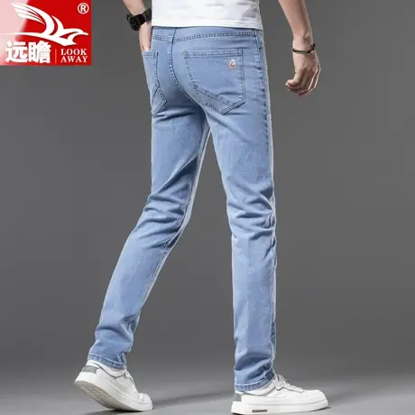 男士牛仔裤男夏天薄款男裤冰丝直筒休闲长裤男2023夏季新款裤子男商品大图